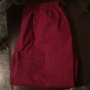 Scrub pants maroon
